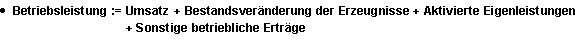 Formel zur Berechnung der Betriebsleistung