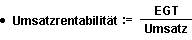 Formel zur Berechnung der Umsatzrentabilität